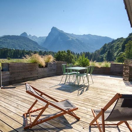 Duplex 2 Chambres Avec Grande Terrasse, Animaux Acceptes, A Samoens - Fr-1-642-77 Exterior foto